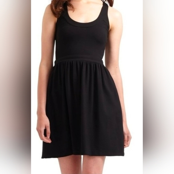 Cynthia Rowley Dresses & Skirts - Cynthia Rowley | Black Skater Dress Racerback Size Small